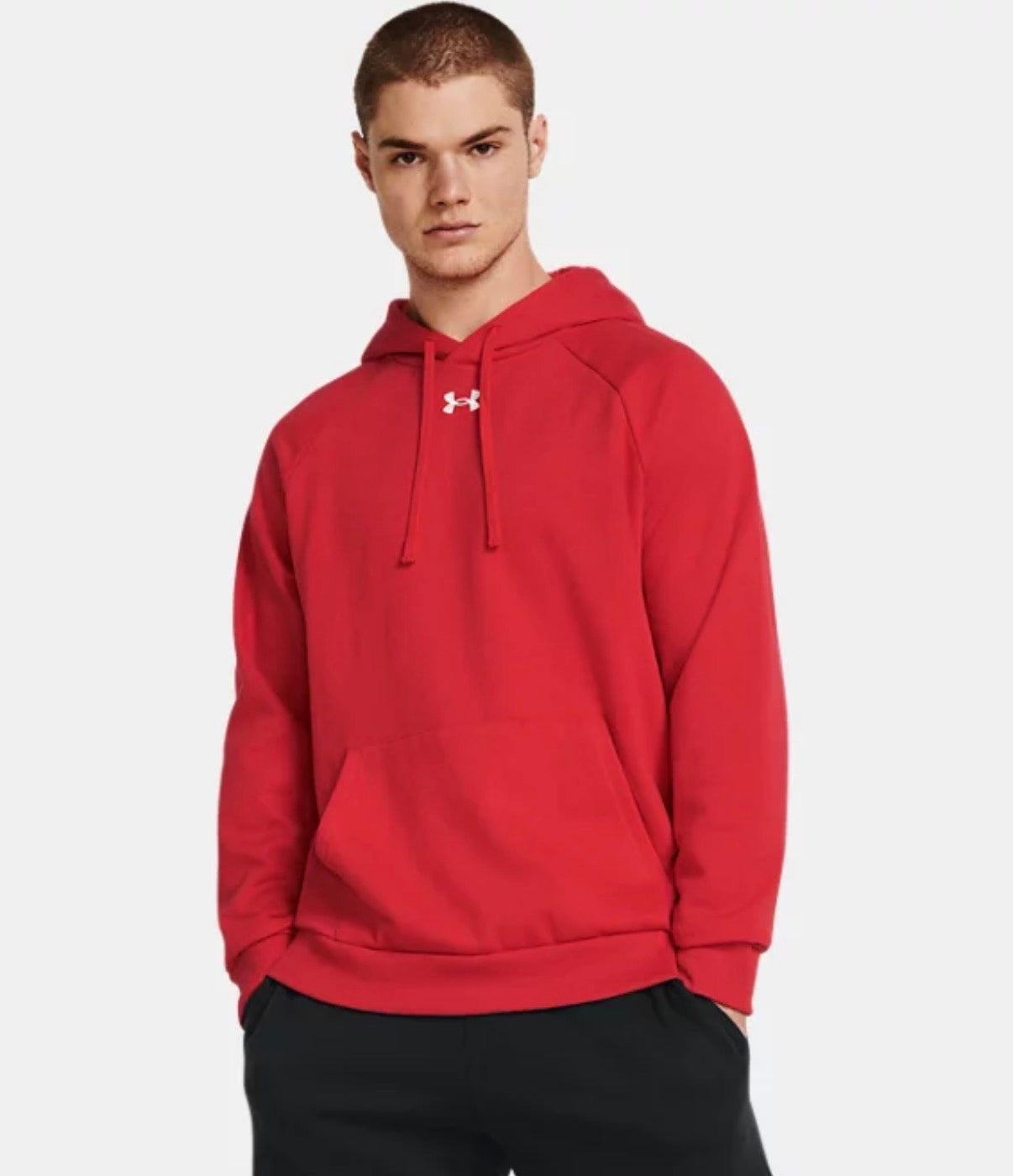 Under Armour Men’s Rival Fleece Hoodie Red Size Large New Sealed
