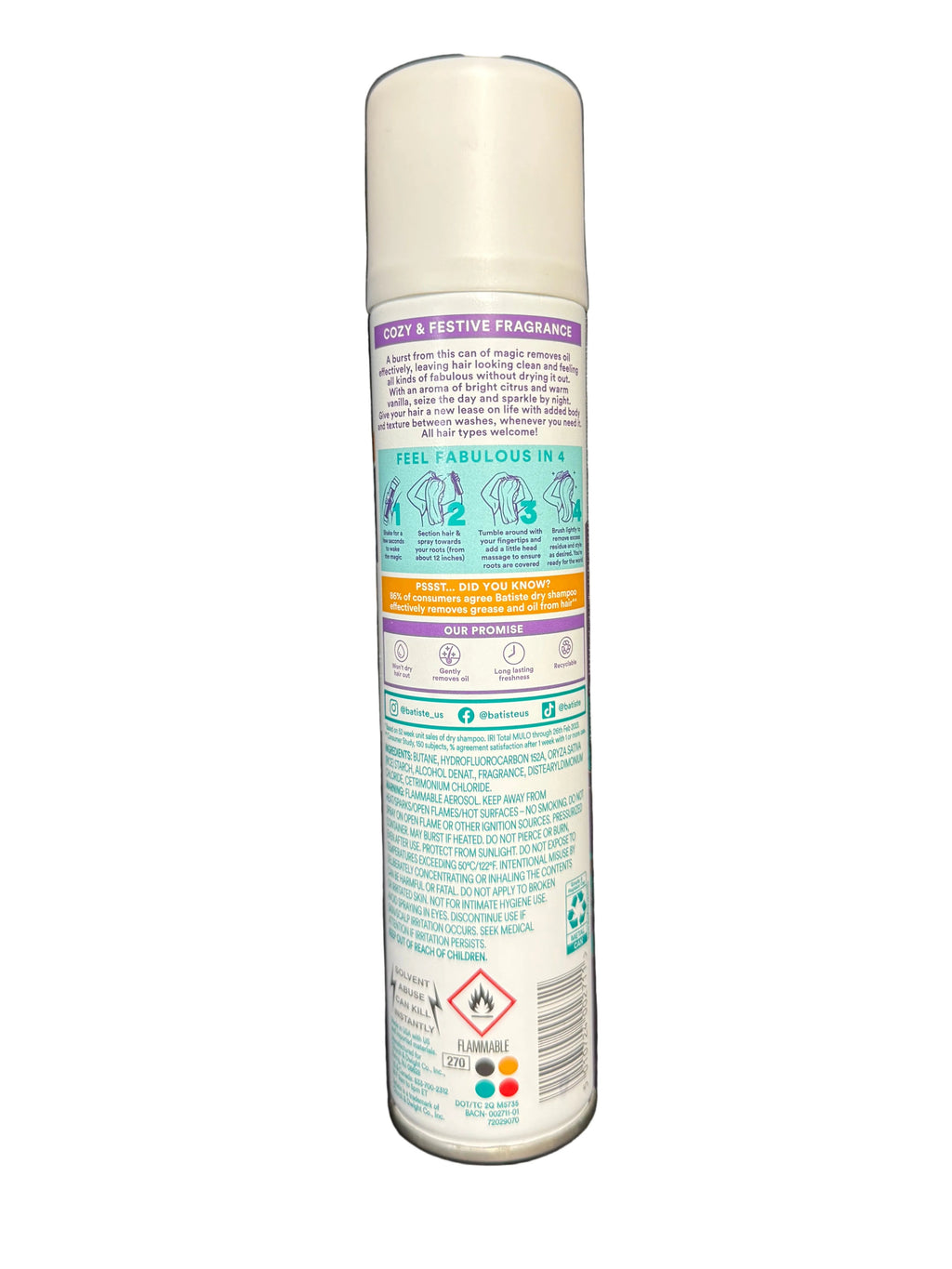 Batiste Dry Shampoo Velvet Mocha LE 3.81 oz New