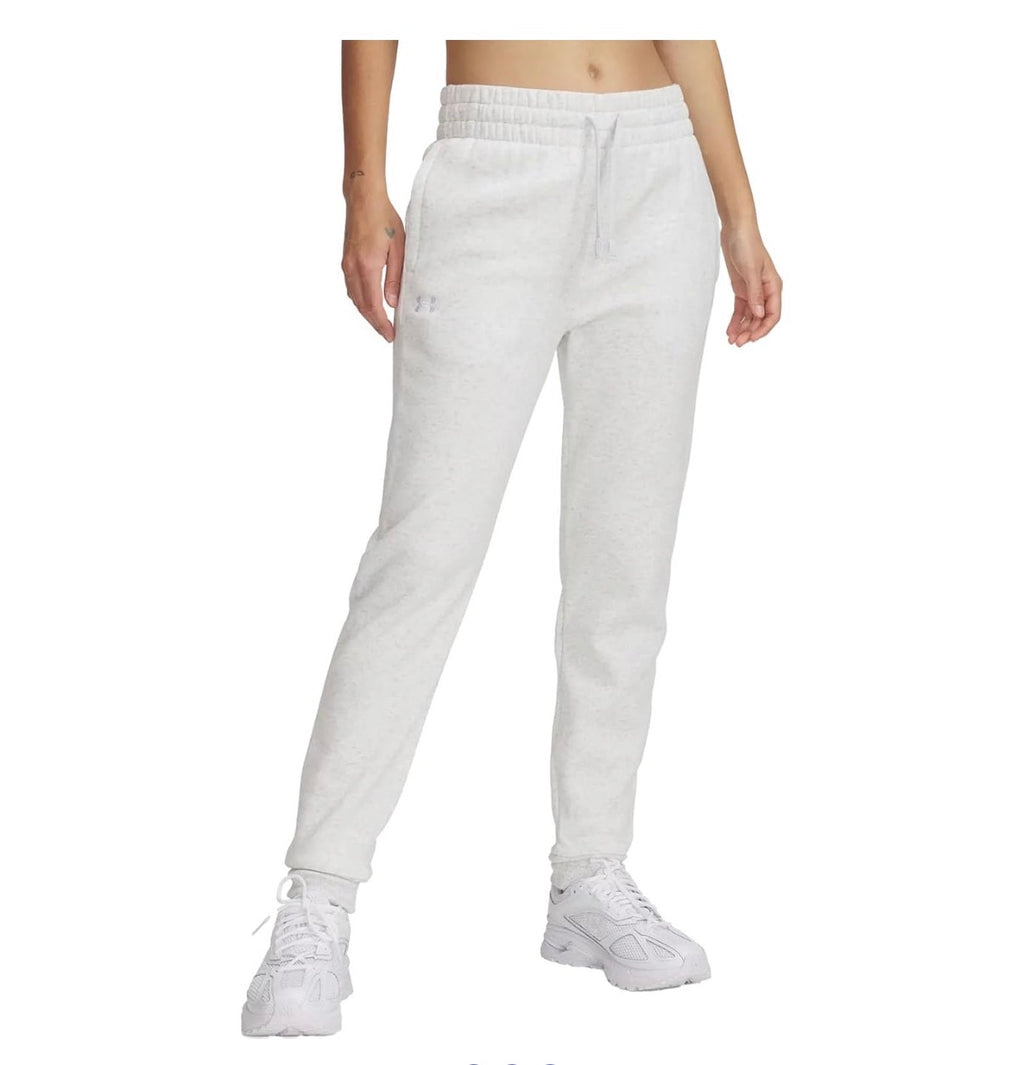 Under Armour Women’s Rival Fleece Jogger in Distant Gray New Sealed Size Large
