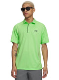 Under Armour Mens Tech Polo Shirt in Lumos Lime Green Size Medium