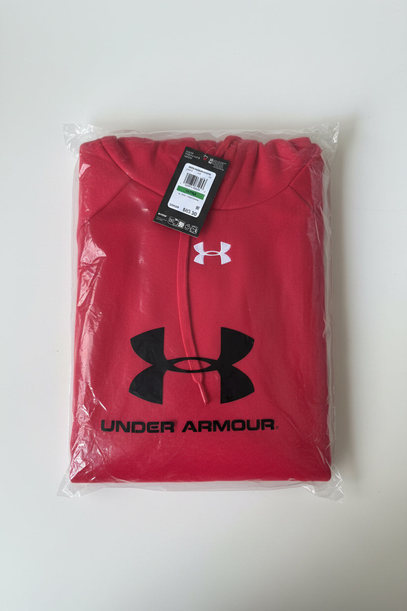 Under Armour Men’s Rival Fleece Hoodie Red Size Large New Sealed