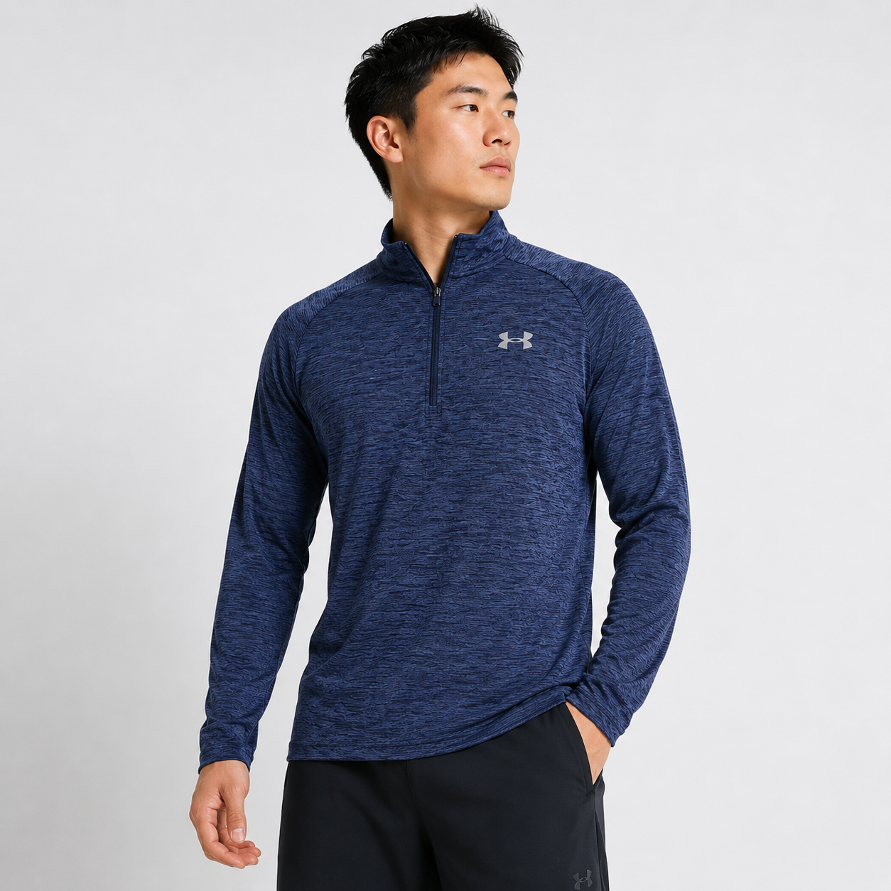 Under Armour Men's Tech 2.0 Half-Zip Pullover in Steel Blue Pick Your Size