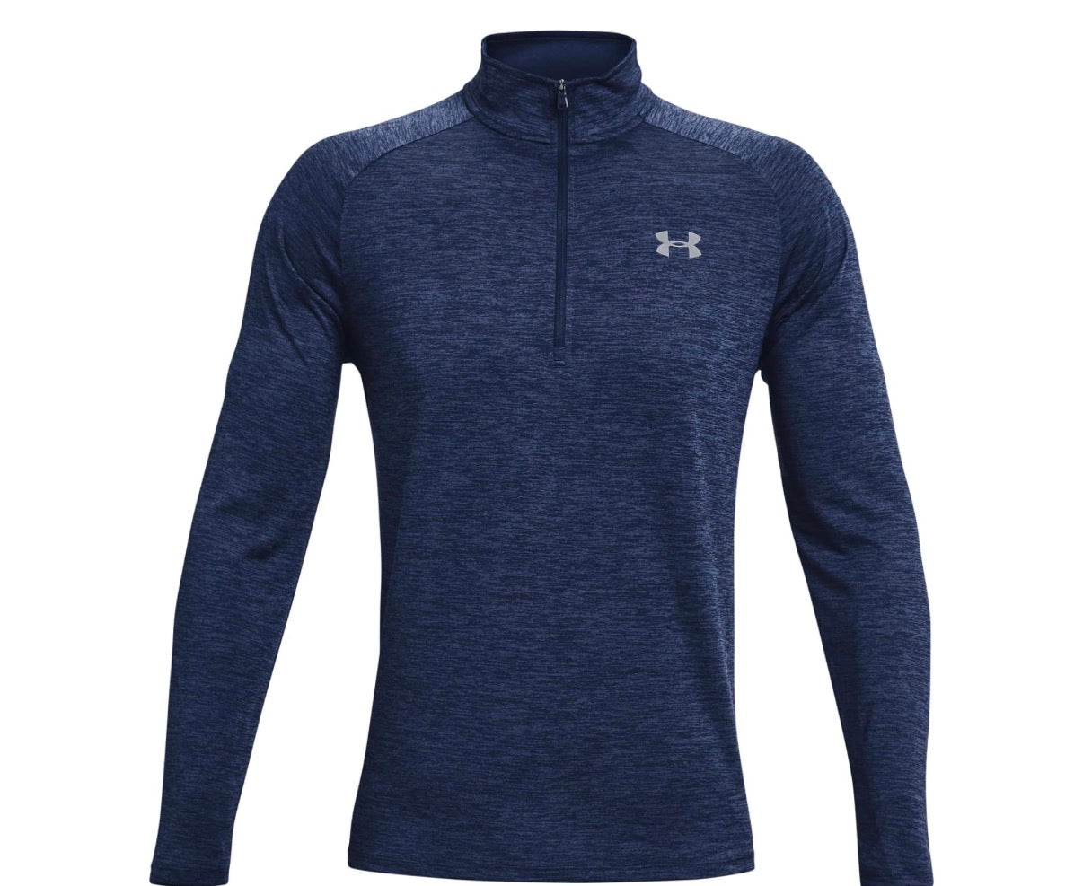 Under Armour Men's Tech 2.0 Half-Zip Pullover in Steel Blue Pick Your Size