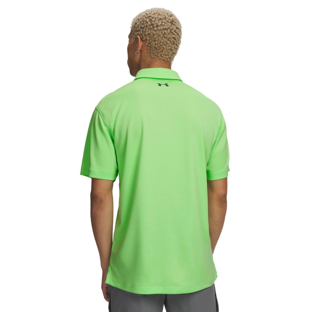 Under Armour Mens Tech Polo Shirt in Lumos Lime Green Size Medium