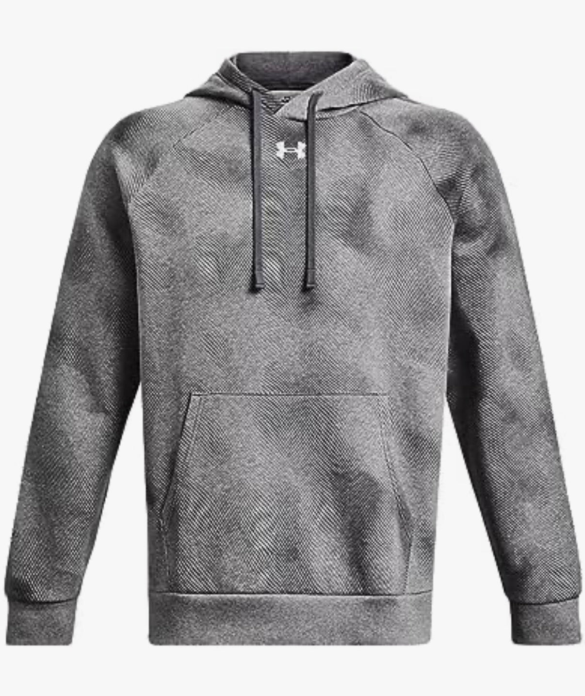 Under Armour Men’s Rival Fleece Printed Hoodie in Castle Rock Gray Size Small new in bag