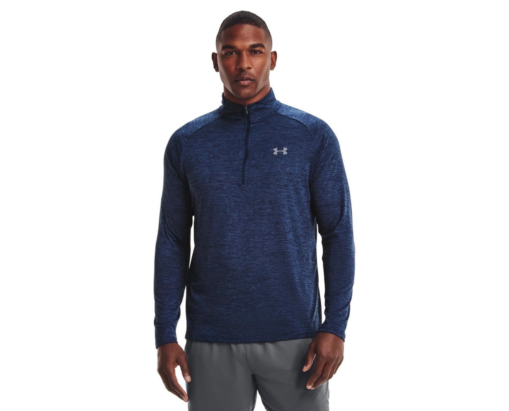 Under Armour Men's Tech 2.0 Half-Zip Pullover in Steel Blue Pick Your Size