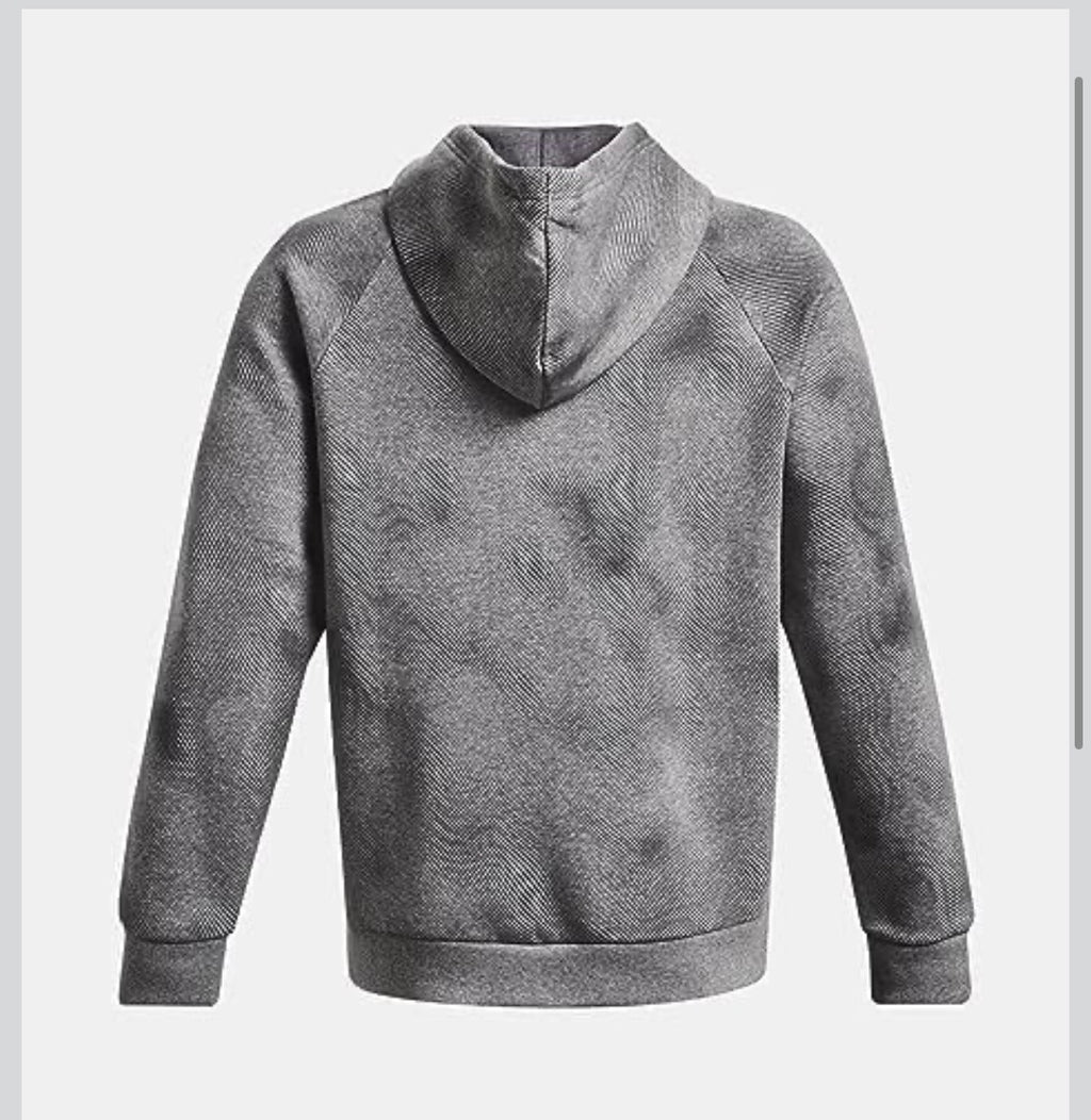 Under Armour Men’s Rival Fleece Printed Hoodie in Castle Rock Gray Size Small new in bag