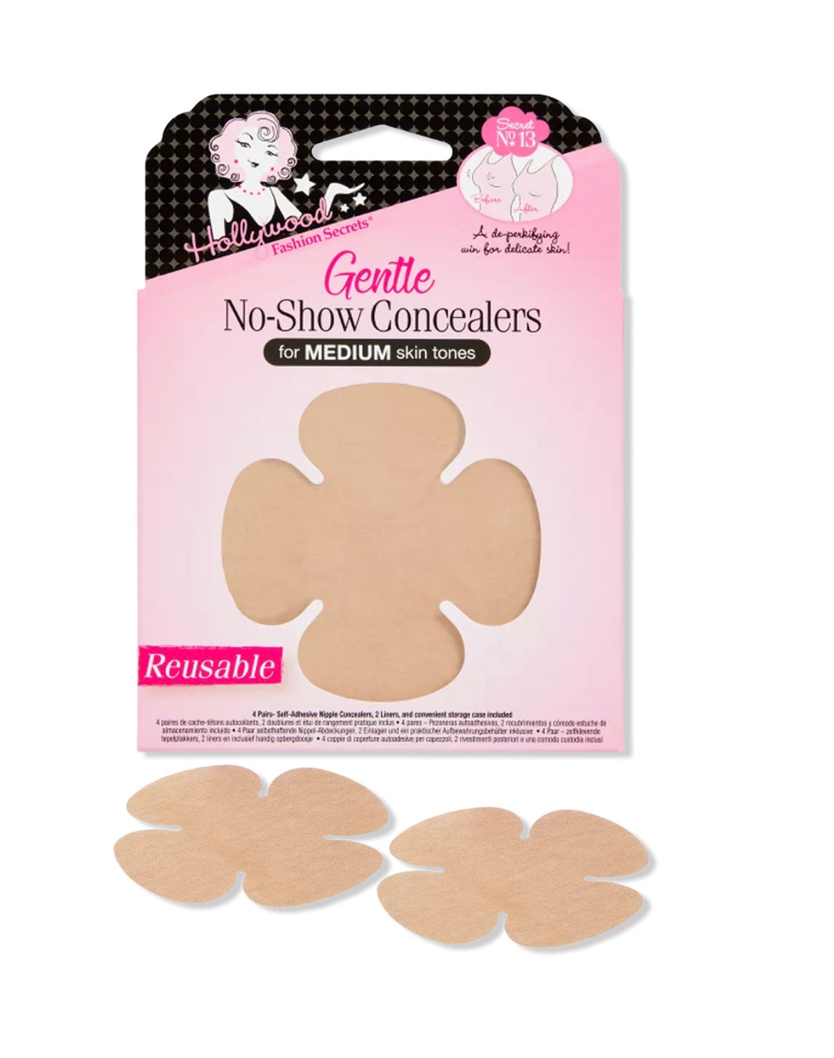 Hollywood Fashion Secrets Gentle No Show Boob Concealers