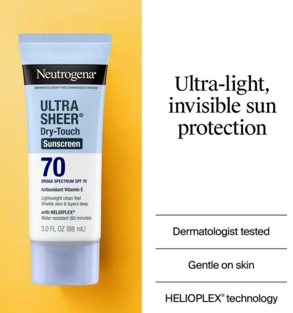 Neutrogena Ultra Sheer Dry Touch Sunscreen SPF 70 - 3oz