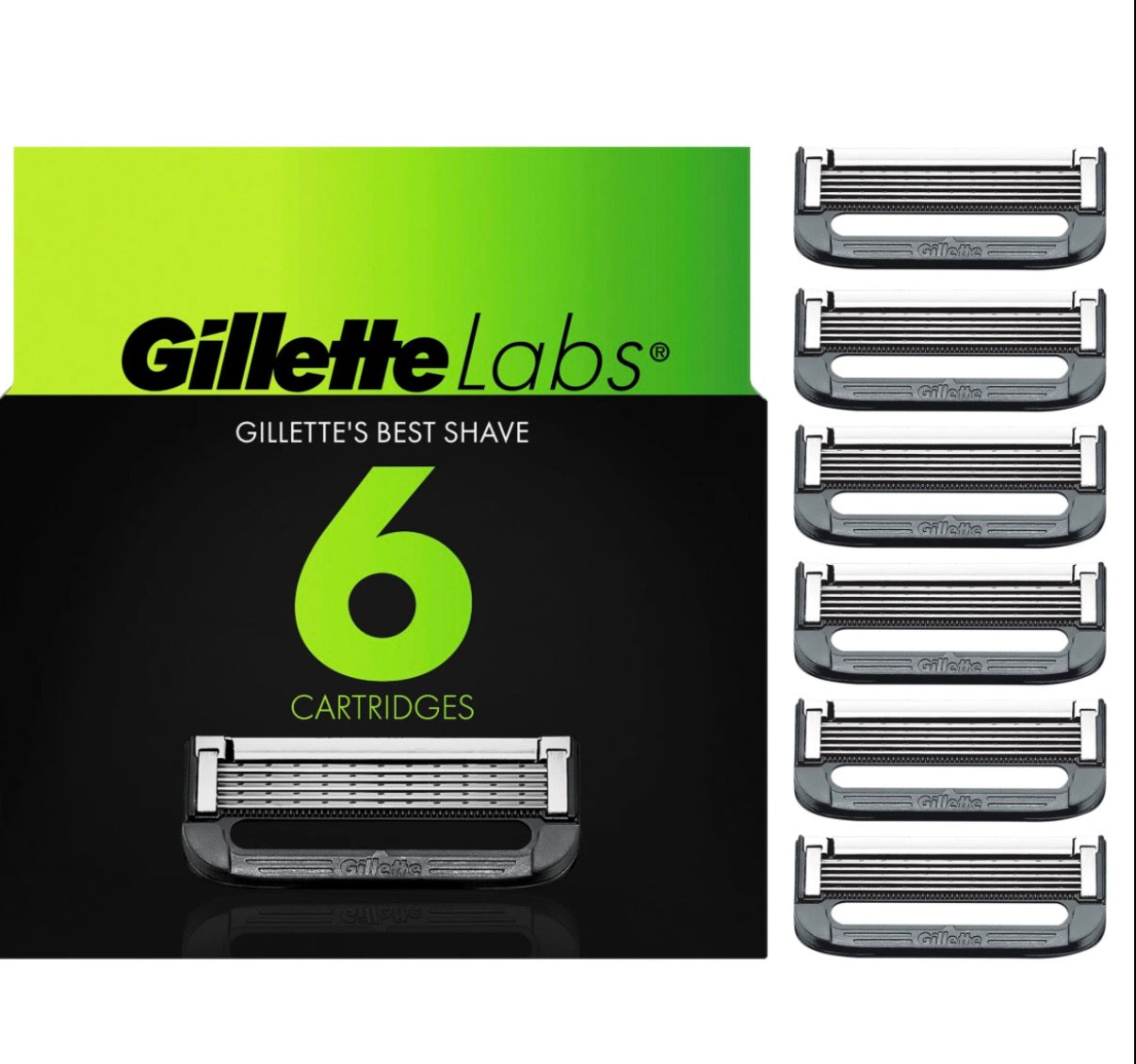 Gillette Labs 6 Razor Cartridges Refills