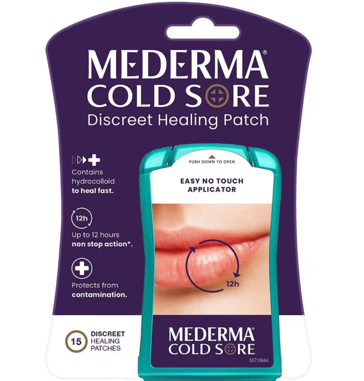 Mederma Cold Sore Discreet Healing Patch 15 count Easy No Touch Applicator