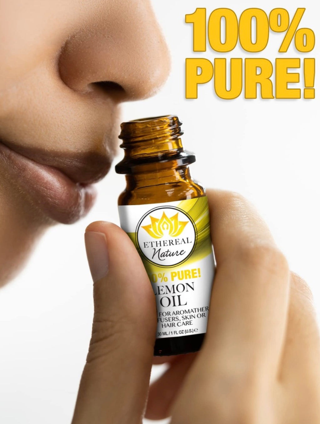 Ethereal Nature 100% Pure Lemon Oil Essential Oil Aromatherapy 1oz