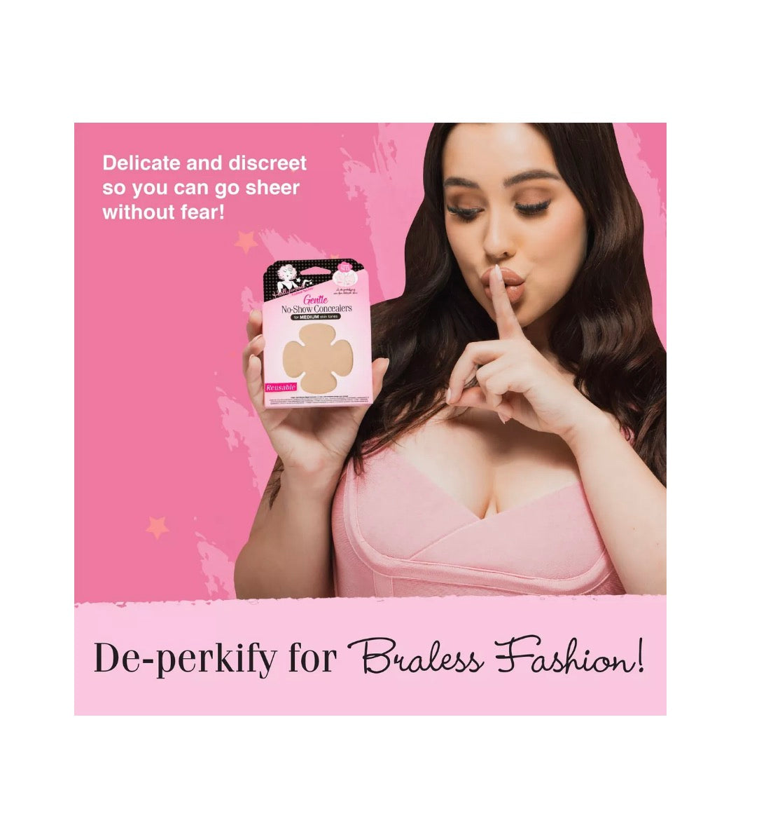 Hollywood Fashion Secrets Gentle No Show Boob Concealers