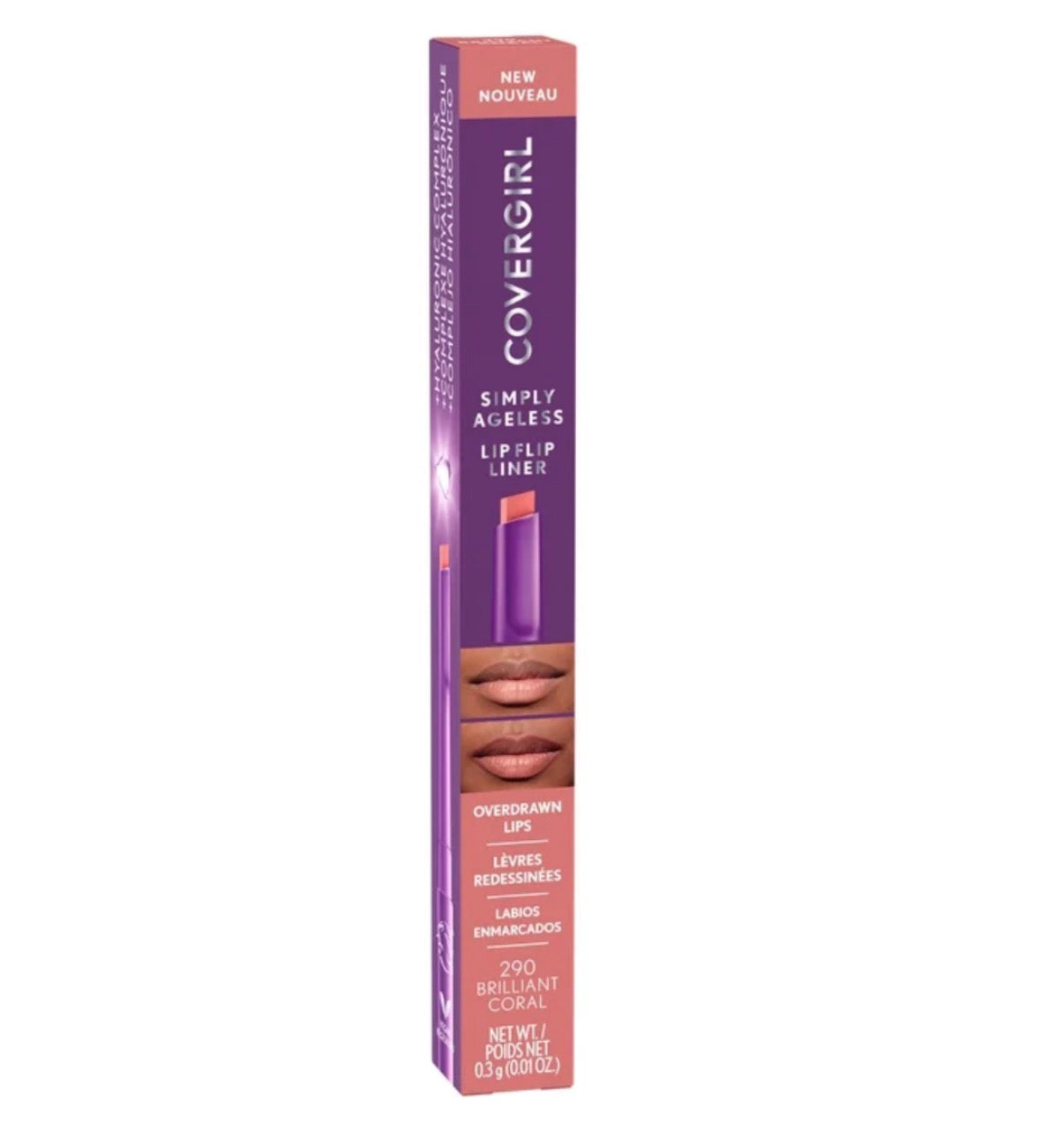 Covergirl Simply Ageless Lip Flip Liner In Brilliant Coral 290