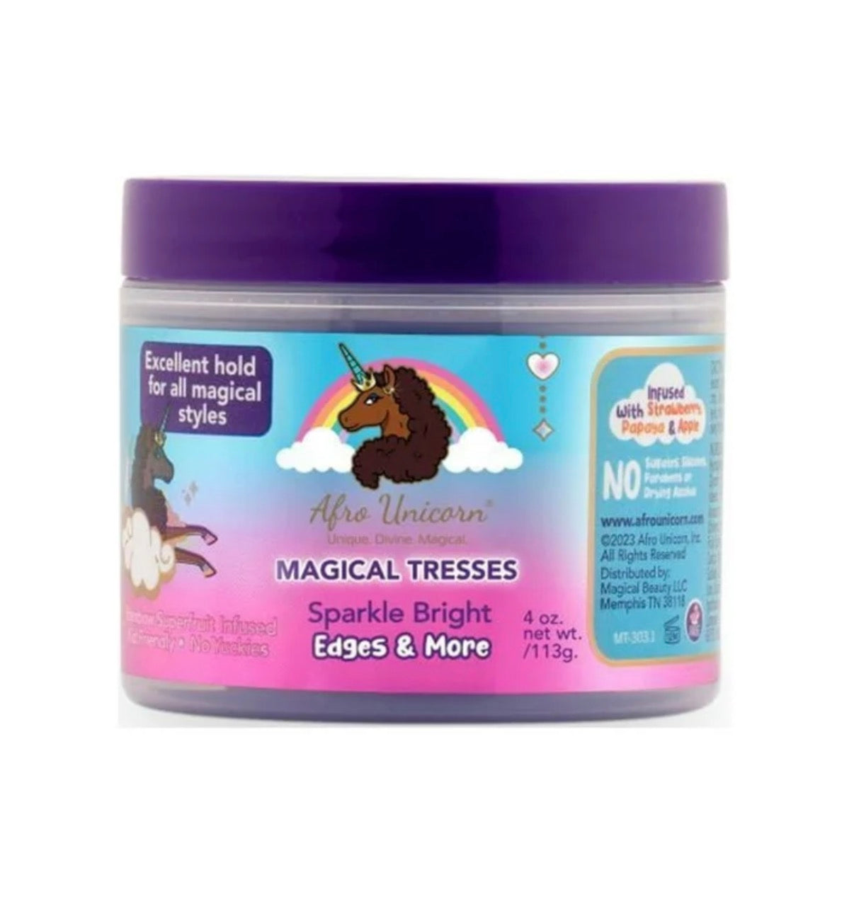 Afro Unicorn Magic Tresses Sparkle Bright Edges and More for Kids Style Gel