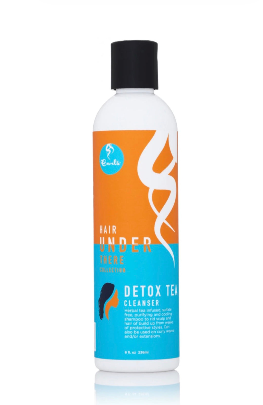 Curls Hair Under There Detox Tea Hair Cleanser Purifying Cooling Shampoo 8oz