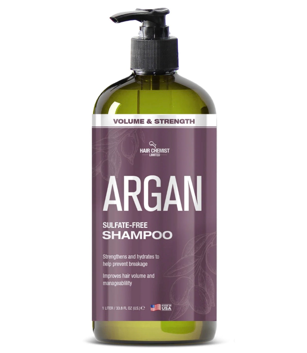 Hair Chemist Argan Shampoo Sulfate Free Volume and Strength 1L