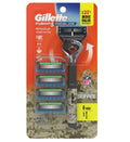 Gillette Fusion 5 Proglide Razor Salute To Service Camo Design with 6 Refill Cartidges
