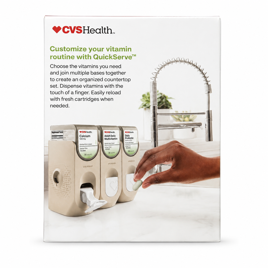 CVS Health Quick Serve Vitamin Dispensing Base For Vitamin, Pills