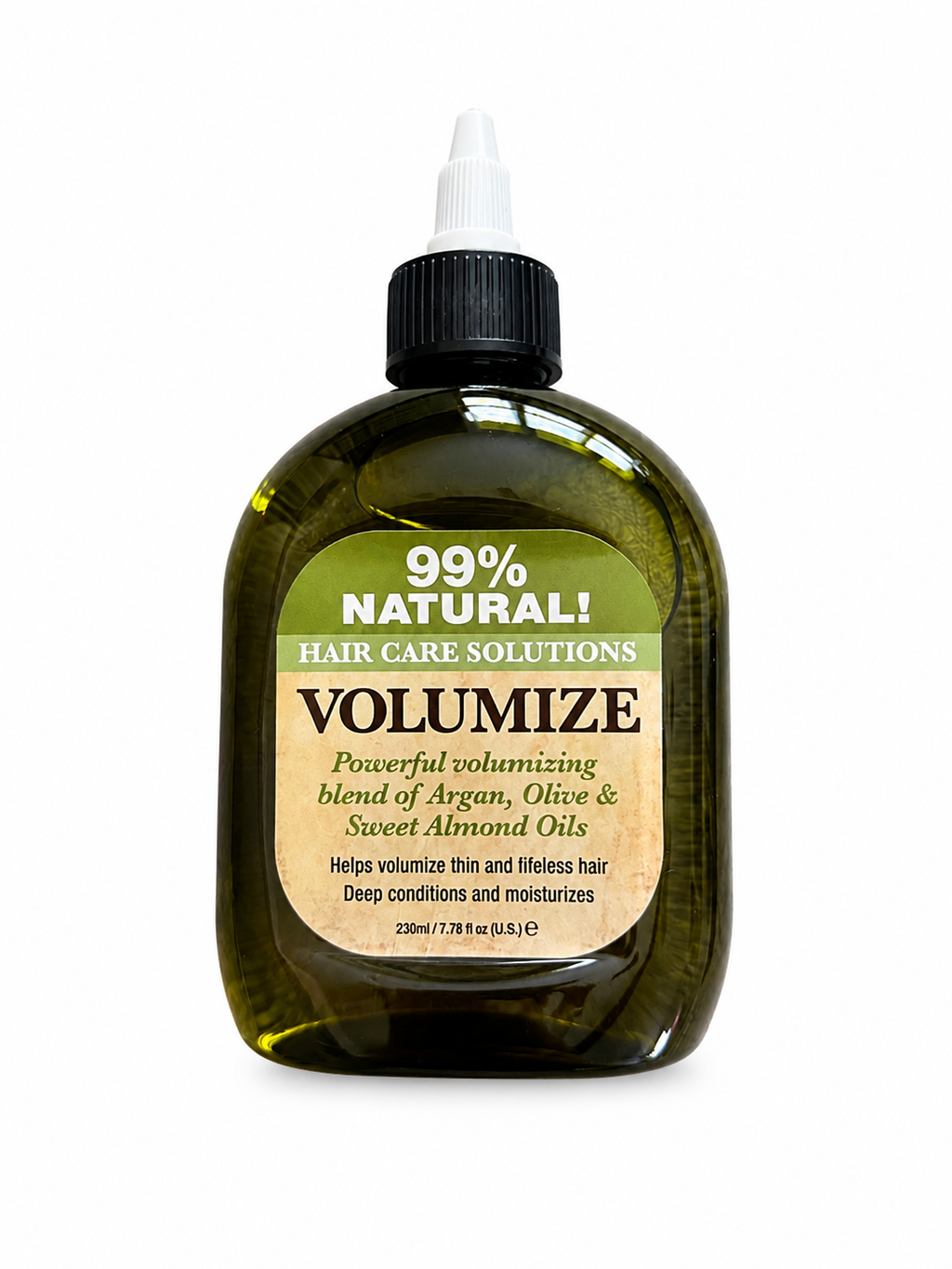 Haircare Solutions Volumize Hair Oil with Argan, Olive, Almond Oil for Thick Voluminous, Moisturized Hair