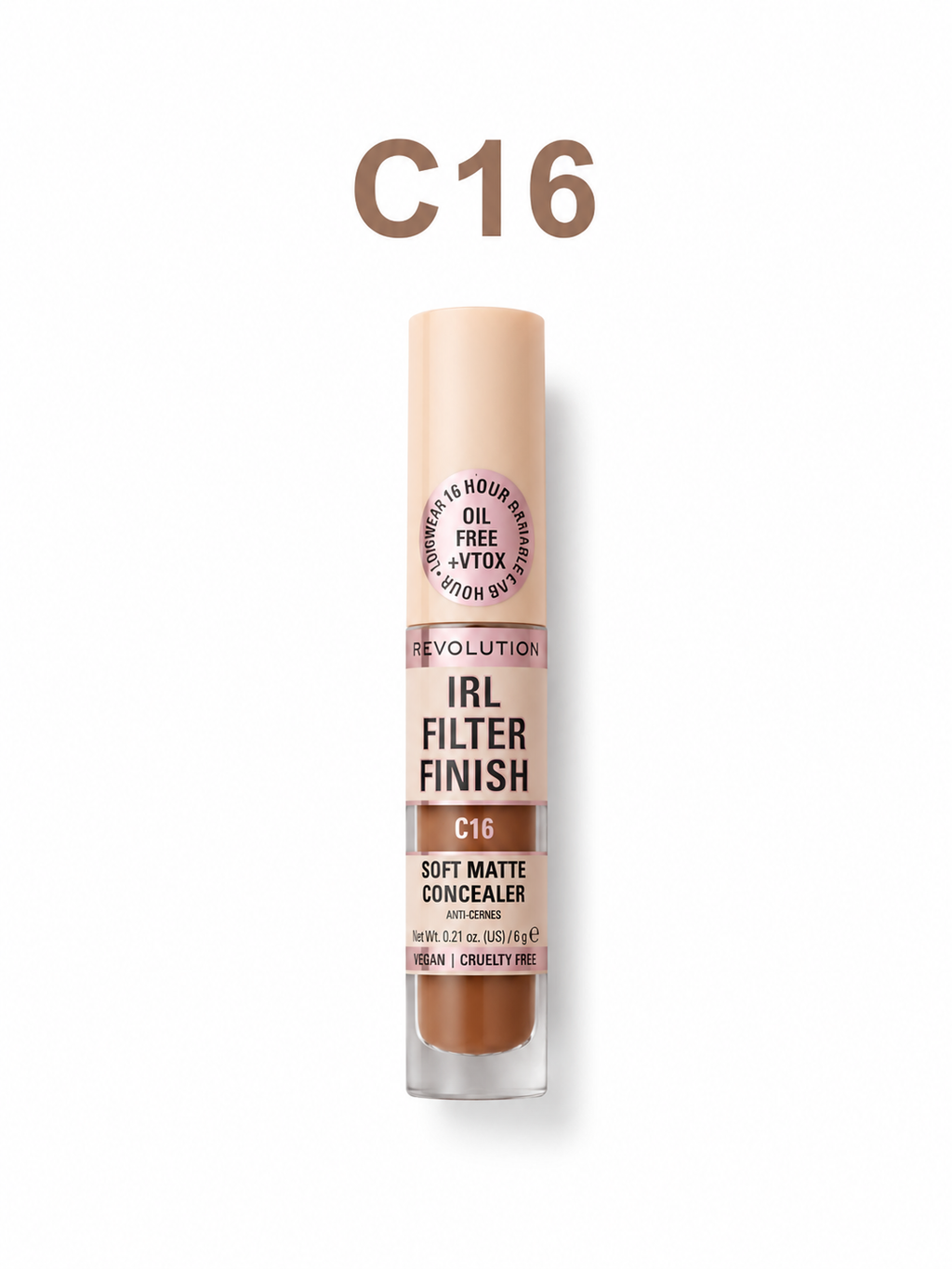 Makeup Revolution IRL Filter Finish Soft Matte Concealer Shade C16